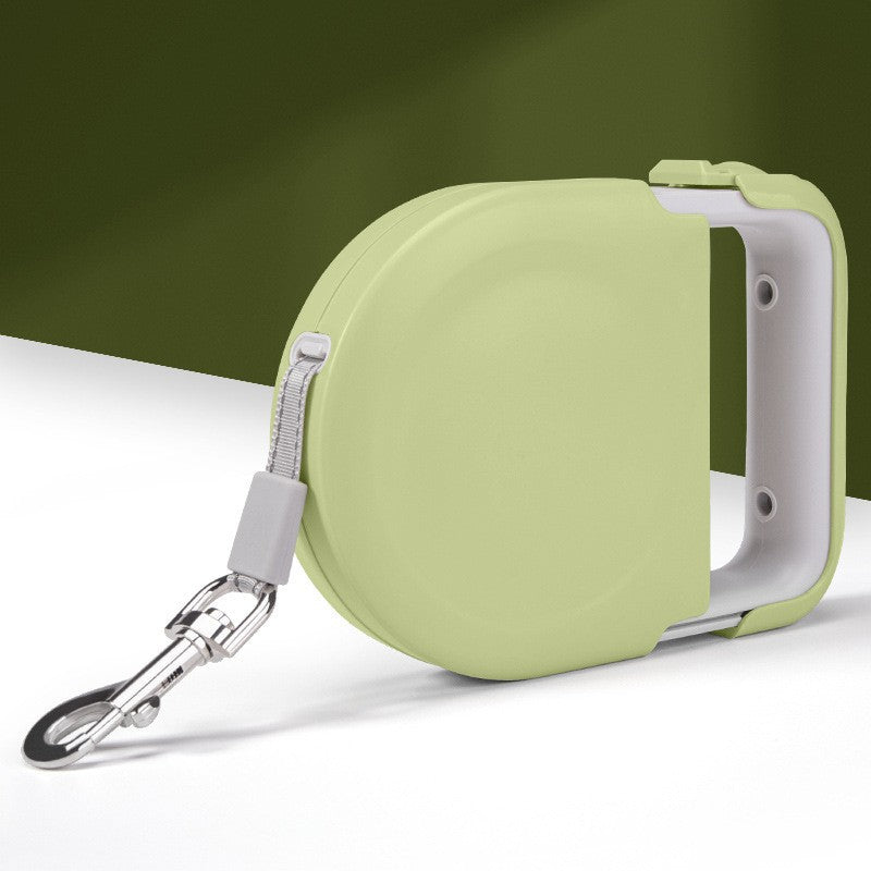 Retractable Dog Leash with One-Button Brake, Explosion-Proof Traction Belt for Small & Large Dogs