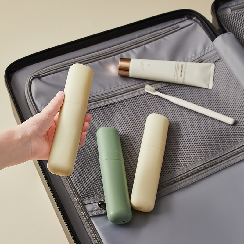Portable Toothbrush Travel Case – 2-in-1 Toothbrush Holder and Rinse Cup for Travel & Daily Use