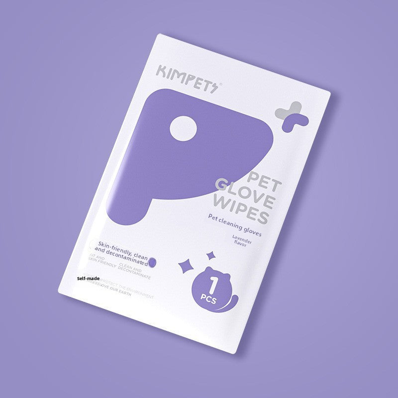 Disposable Pet Cleaning Gloves – Dog & Cat Bath Wipes, Deodorizing, Grooming & Massage Mitts