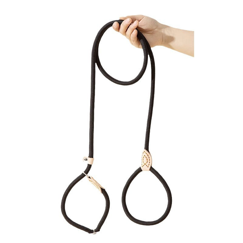 Durable No-Pull Dog Leash â Adjustable Training P Chain Collar for Medium & Large Dogs, Anti-Escape & Explosion-Proof Design