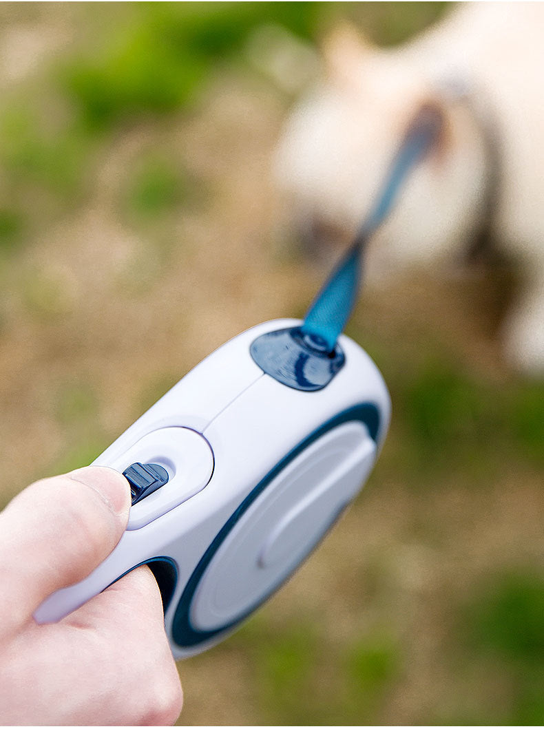 Automatic Retractable Dog Leash â 5M Durable Pet Walking Rope with One-Button Lock for Small & Medium Dogs