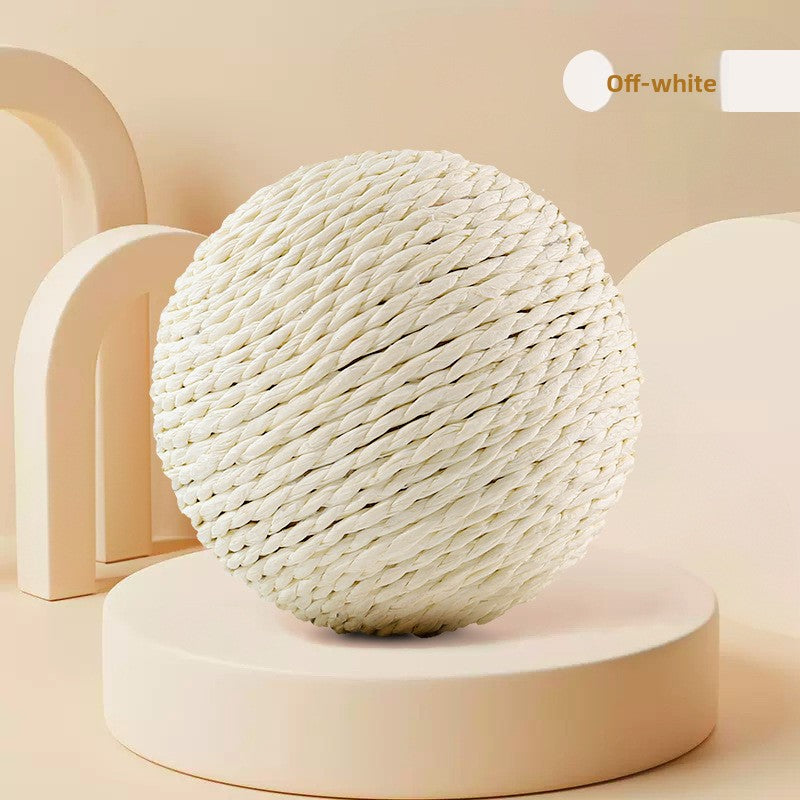 Sisal Cat Toy Ball – Interactive Chew & Play Toy for Cats, Boredom Relief, Teeth Cleaning, Stress Reduction
