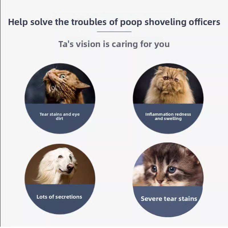 Pet Tear Stain Remover Wipes ๐ถ๐ฑ โ Gentle Eye Cleaning Pads for Dogs & Cats, Anti-Bacterial & Non-Irritating