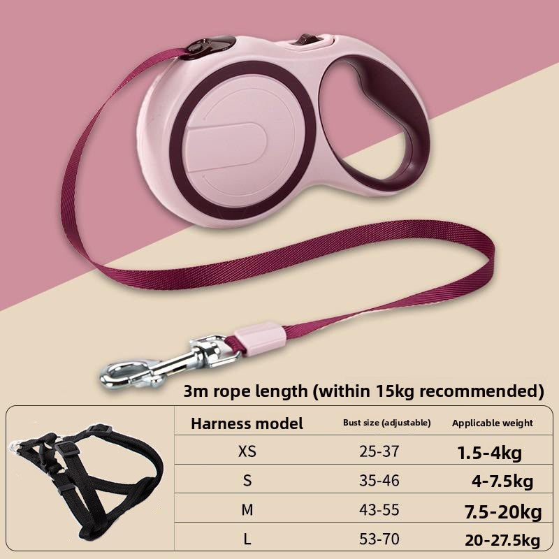 Automatic Retractable Dog Leash â 5M Durable Pet Walking Rope with One-Button Lock for Small & Medium Dogs