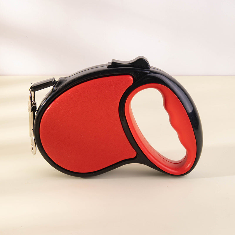 Retractable Dog Leash with One-Button Brake, Explosion-Proof Traction Belt for Small & Large Dogs