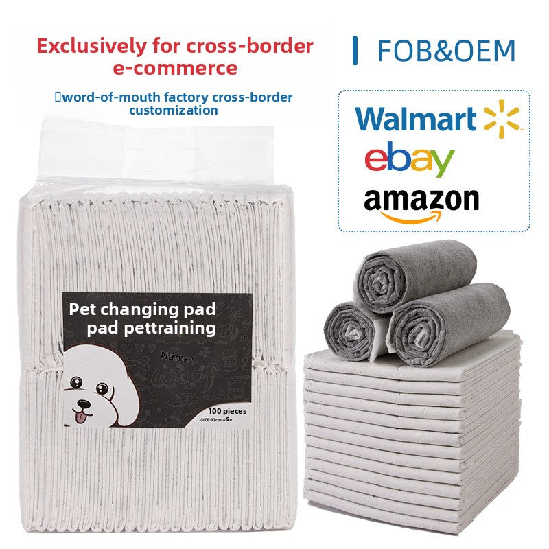 Thickened Bamboo Charcoal Pet Urine Pads – Washable, Super Absorbent & Deodorizing Dog & Cat Pee Pads