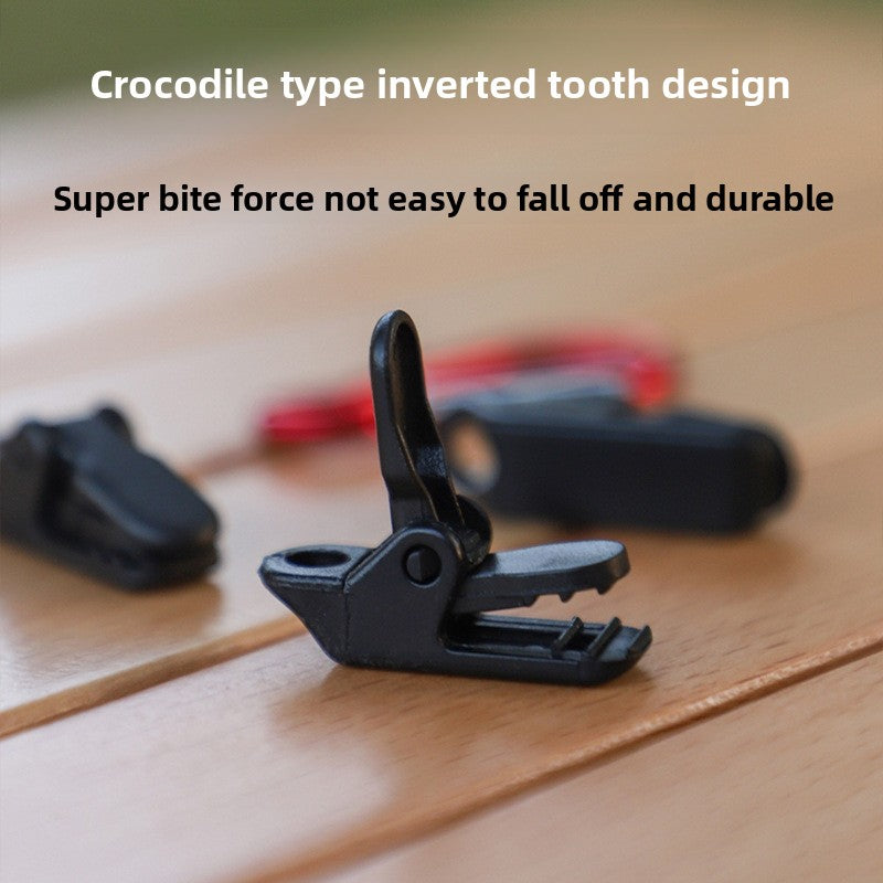 Outdoor tent clips canopy clips reinforced windproof waterproof tent clips multi functional rope buckles outdoor