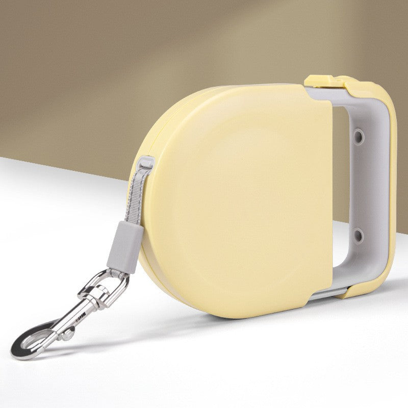 Retractable Dog Leash with One-Button Brake, Explosion-Proof Traction Belt for Small & Large Dogs