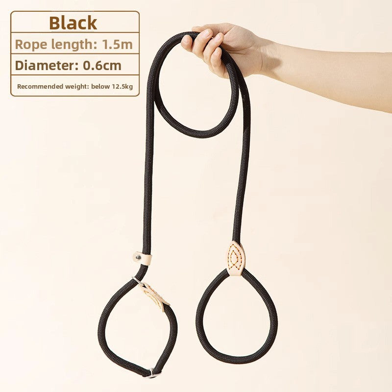 Durable No-Pull Dog Leash â Adjustable Training P Chain Collar for Medium & Large Dogs, Anti-Escape & Explosion-Proof Design