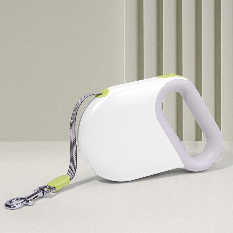 Retractable Dog Leash with One-Button Brake, Explosion-Proof Traction Belt for Small & Large Dogs
