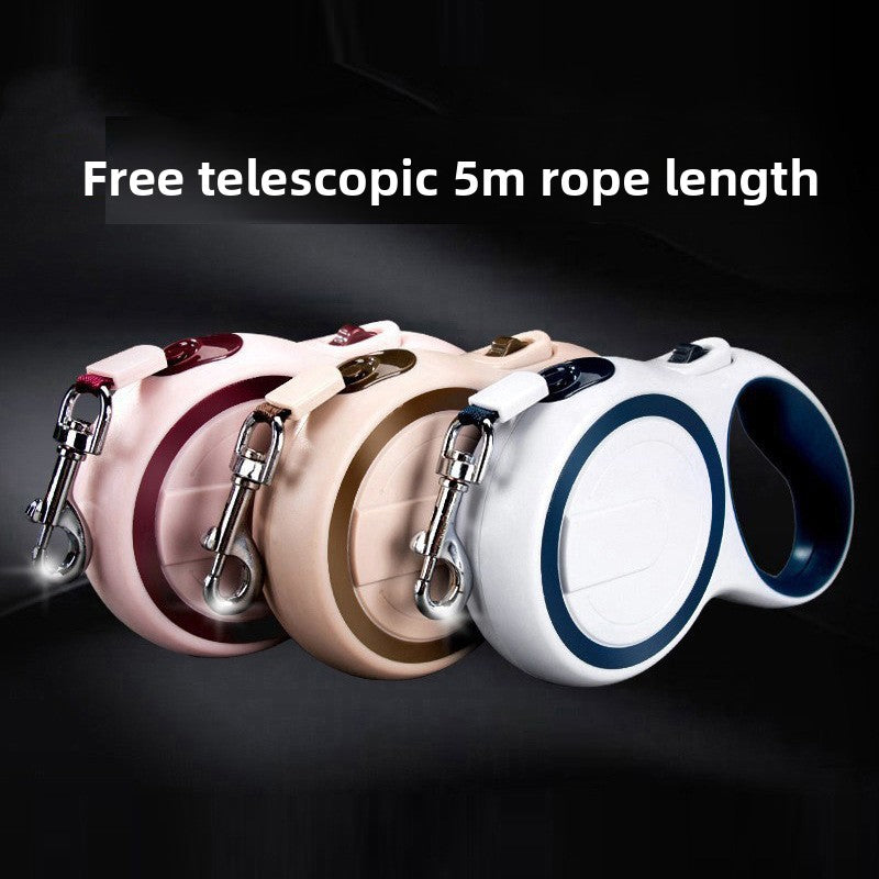 Automatic Retractable Dog Leash â 5M Durable Pet Walking Rope with One-Button Lock for Small & Medium Dogs