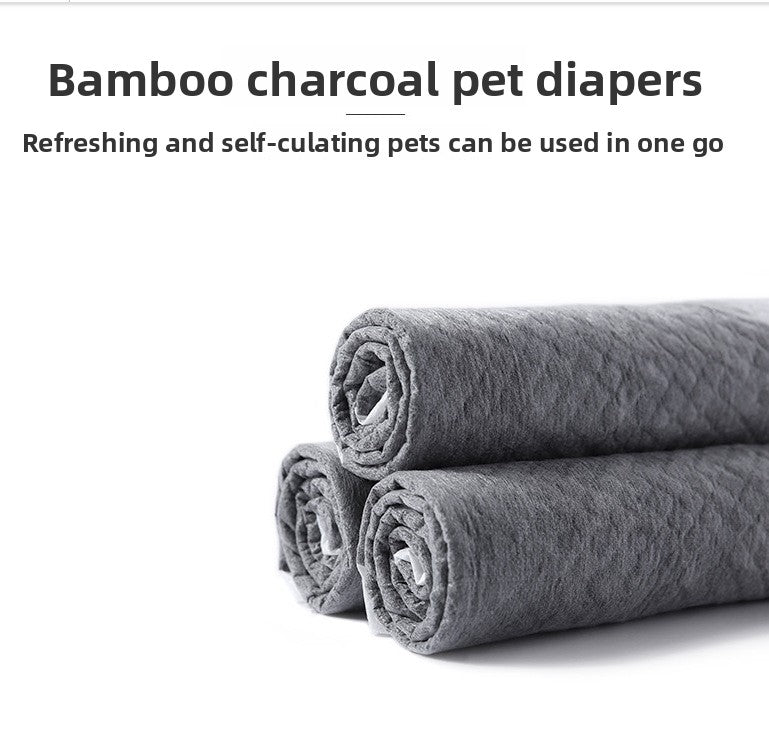 Thickened Bamboo Charcoal Pet Urine Pads – Washable, Super Absorbent & Deodorizing Dog & Cat Pee Pads