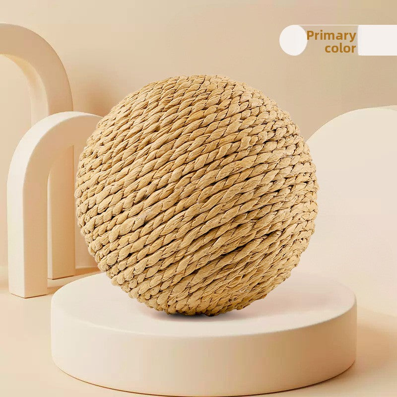 Sisal Cat Toy Ball – Interactive Chew & Play Toy for Cats, Boredom Relief, Teeth Cleaning, Stress Reduction