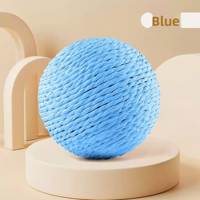 Sisal Cat Toy Ball – Interactive Chew & Play Toy for Cats, Boredom Relief, Teeth Cleaning, Stress Reduction