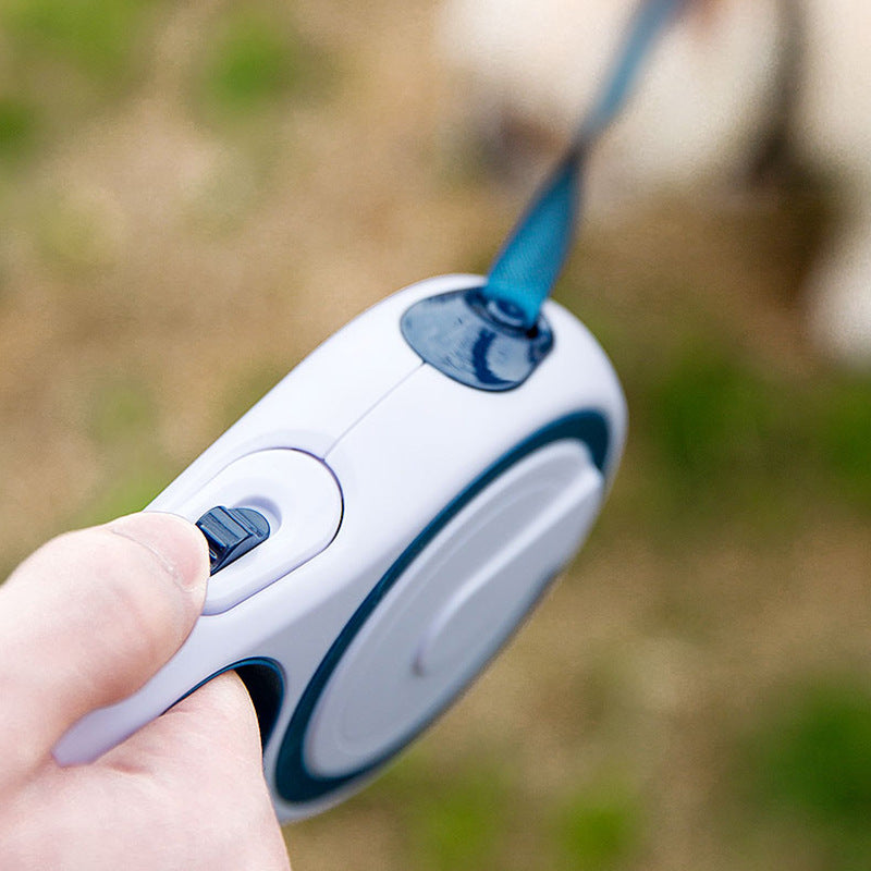 Automatic Retractable Dog Leash â 5M Durable Pet Walking Rope with One-Button Lock for Small & Medium Dogs