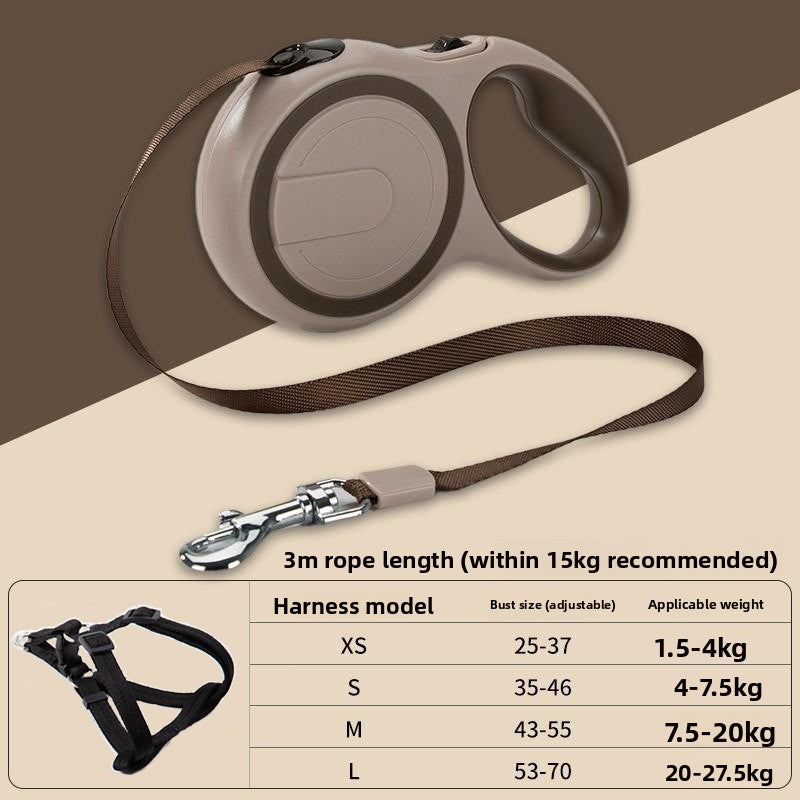 Automatic Retractable Dog Leash â 5M Durable Pet Walking Rope with One-Button Lock for Small & Medium Dogs