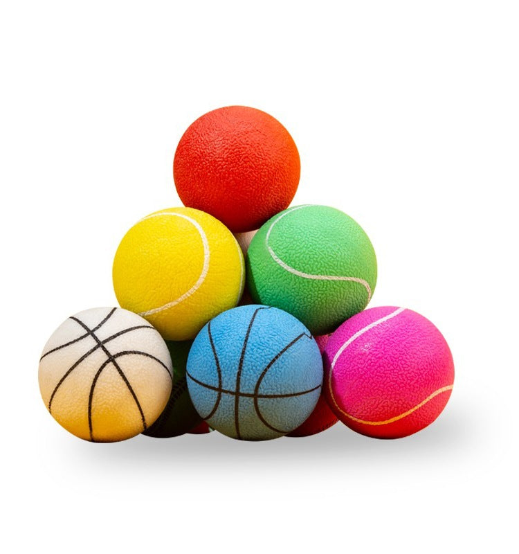 Durable Dog Tennis Ball Toy 🐶 – Elastic, Chew-Resistant 🎾, Bouncy Training Ball for Fetch & Play