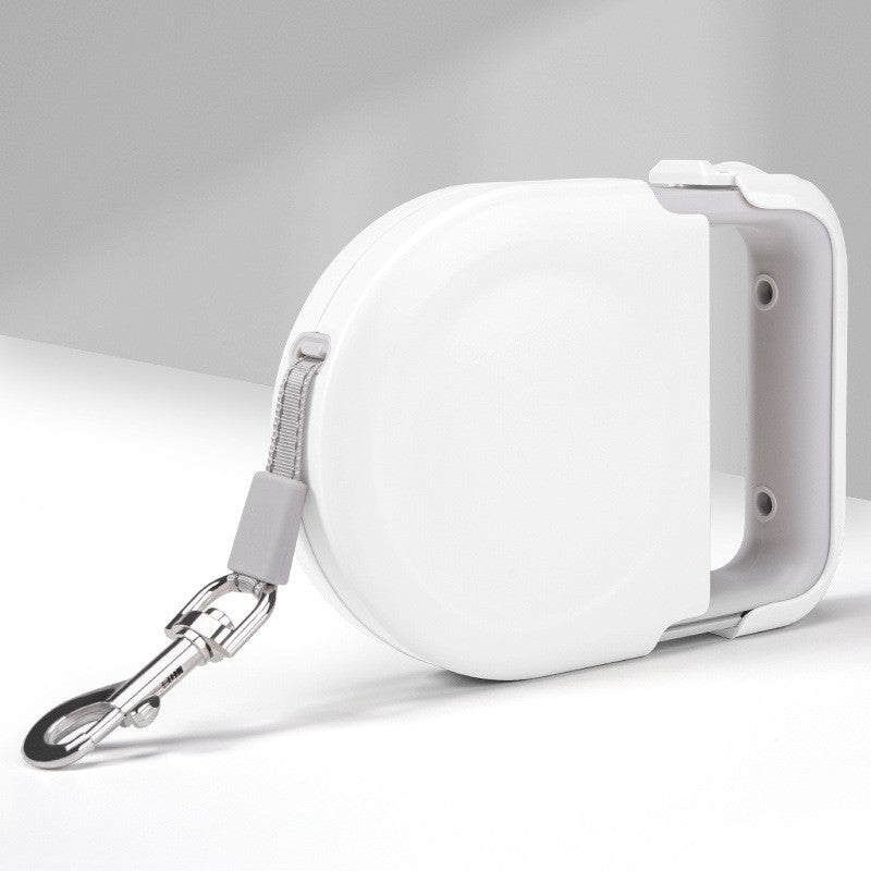 Retractable Dog Leash with One-Button Brake, Explosion-Proof Traction Belt for Small & Large Dogs