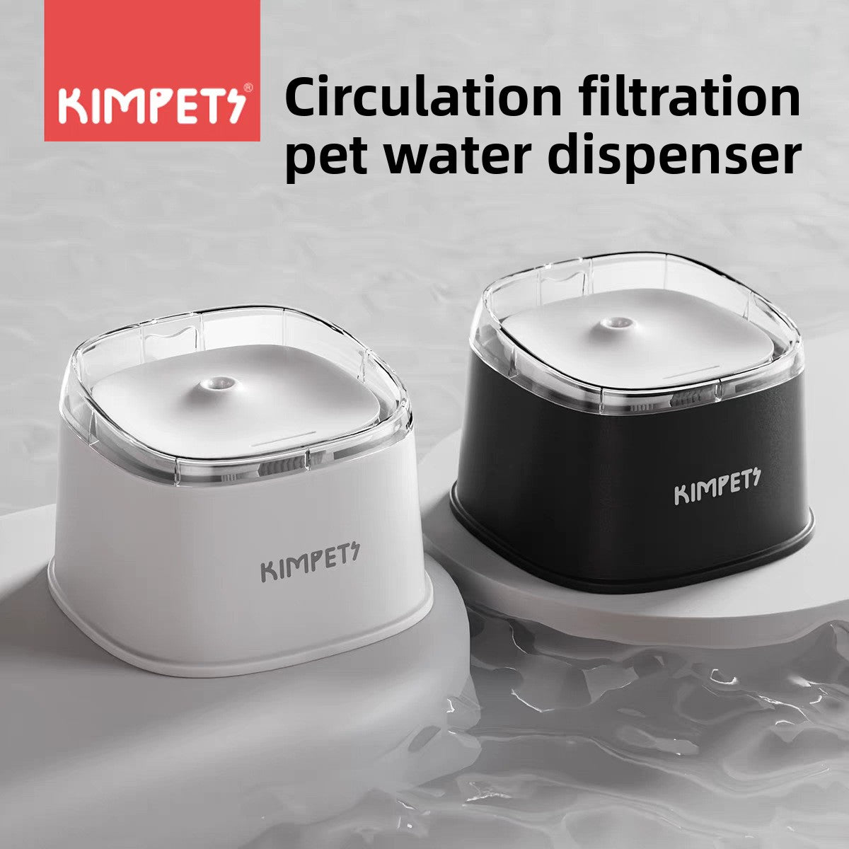 Automatic Cat Water Fountain â 2L Pet Water Dispenser with Circulation Filter for Dogs & Cats