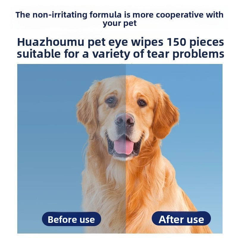 Pet Tear Stain Remover Wipes ๐ถ๐ฑ โ Gentle Eye Cleaning Pads for Dogs & Cats, Anti-Bacterial & Non-Irritating