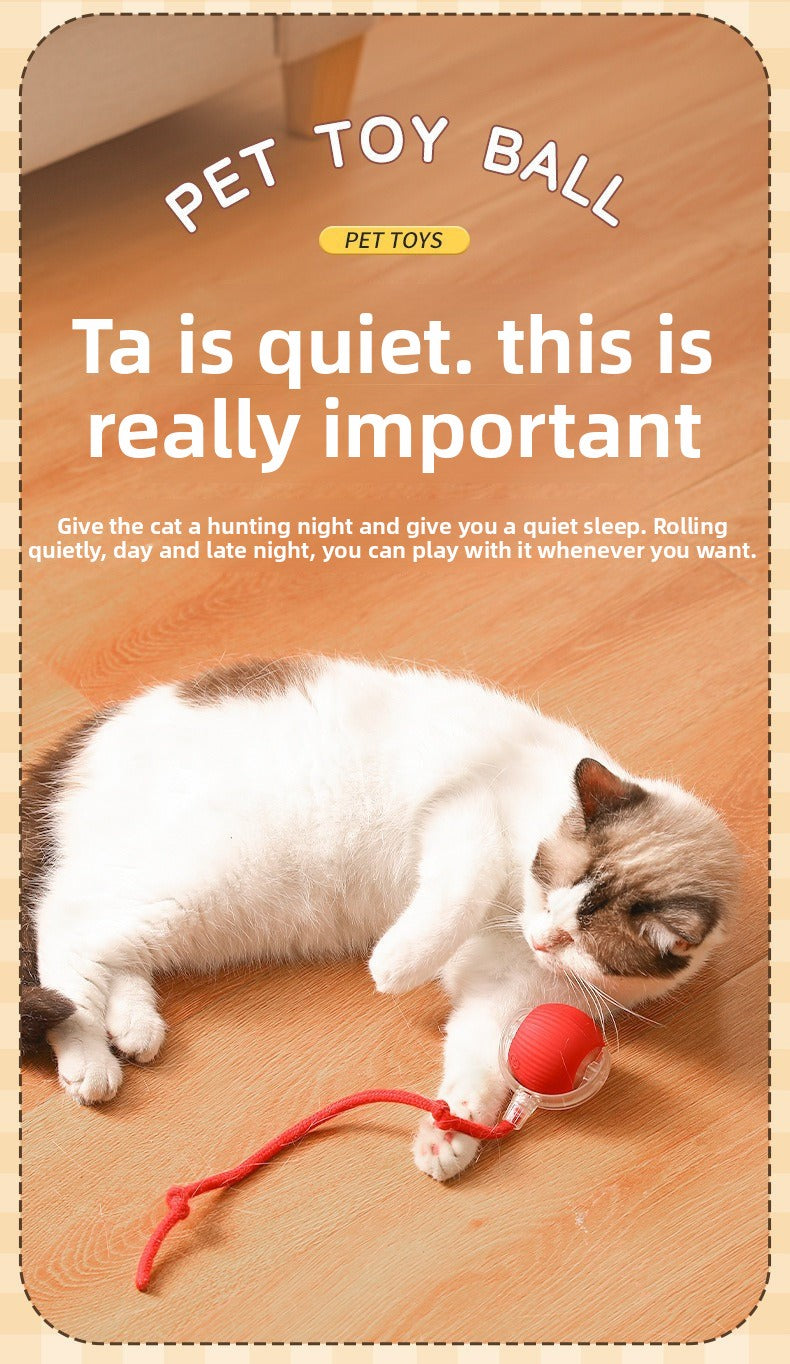 Automatic Interactive Dog & Cat Toy Ball – Durable Smart Rolling Ball for Self-Entertainment & Exercise