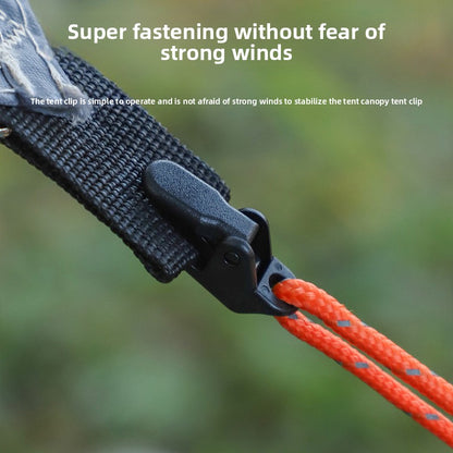 Outdoor tent clips canopy clips reinforced windproof waterproof tent clips multi functional rope buckles outdoor