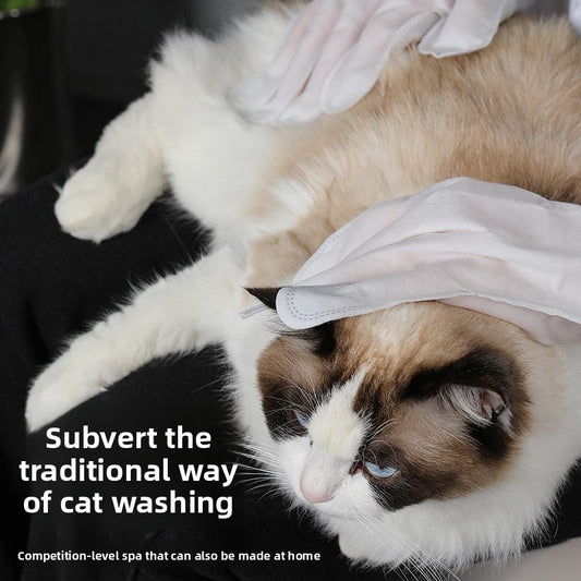 Disposable Pet Cleaning Gloves – Dog & Cat Bath Wipes, Deodorizing, Grooming & Massage Mitts