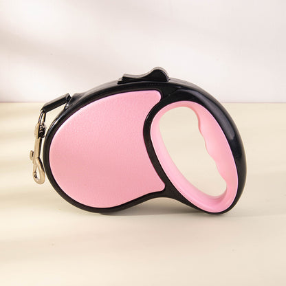 Retractable Dog Leash with One-Button Brake, Explosion-Proof Traction Belt for Small & Large Dogs