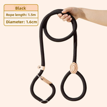 Durable No-Pull Dog Leash – Adjustable Training P Chain Collar for Medium & Large Dogs, Anti-Escape & Explosion-Proof Design