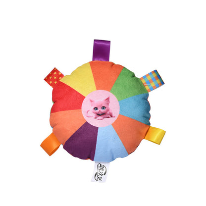 Interactive Dog Sound Toy 🐶🎶 – Colorful Chew-Resistant Plush Frisbee for Fetch, Training & Play