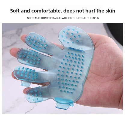 Pet Bath Grooming Gloves for Dogs & Cats – 5-Finger Massage Brush, Deshedding & Cleaning Glove