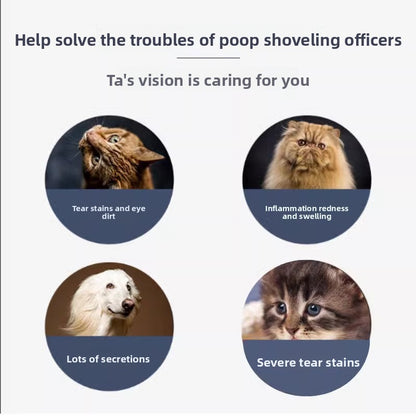 Pet Tear Stain Remover Wipes 🐶🐱 – Gentle Eye Cleaning Pads for Dogs & Cats, Anti-Bacterial & Non-Irritating