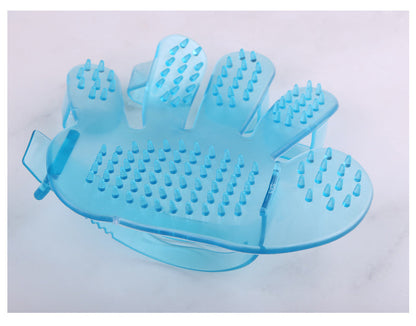 Pet Bath Grooming Gloves for Dogs & Cats – 5-Finger Massage Brush, Deshedding & Cleaning Glove