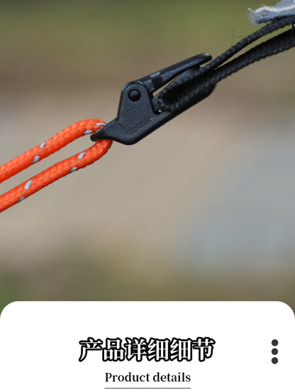 Outdoor tent clips canopy clips reinforced windproof waterproof tent clips multi functional rope buckles outdoor