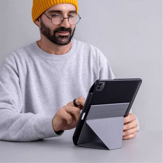 MOFT Magnetic Folding Stand for iPad & Tablets – Adjustable Angles, Ultra-Slim, Compatible with MagSafe & Keyboards