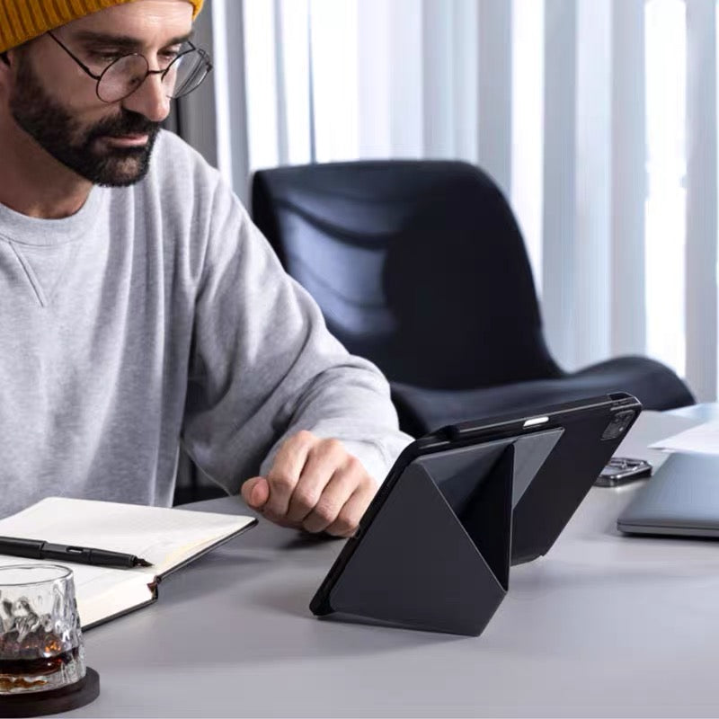 MOFT Magnetic Folding Stand for iPad & Tablets – Adjustable Angles, Ultra-Slim, Compatible with MagSafe & Keyboards