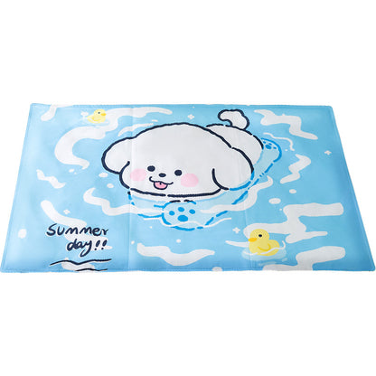 Pet Cooling Mat for Dogs & Cats – Summer Cooling Pad, Foldable, Washable, Multiple Sizes (Basic / Essential Oil)