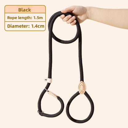 Durable No-Pull Dog Leash – Adjustable Training P Chain Collar for Medium & Large Dogs, Anti-Escape & Explosion-Proof Design