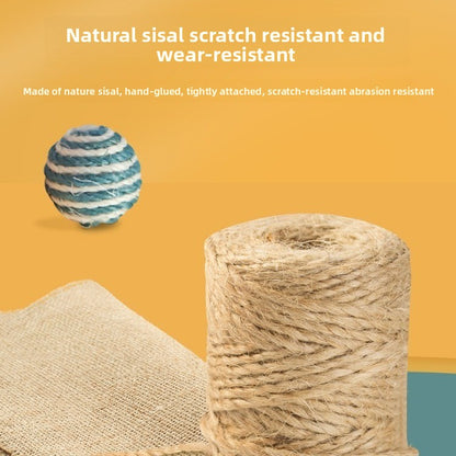 Sisal Cat Toy Ball – Interactive Chew & Play Toy for Cats, Boredom Relief, Teeth Cleaning, Stress Reduction